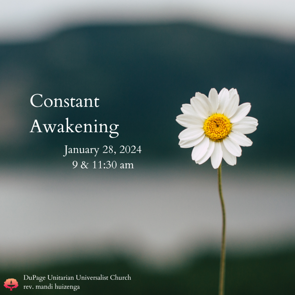 Constant Awakening, Sunday Worship, January 29, 2024, 9 & 11:30 am